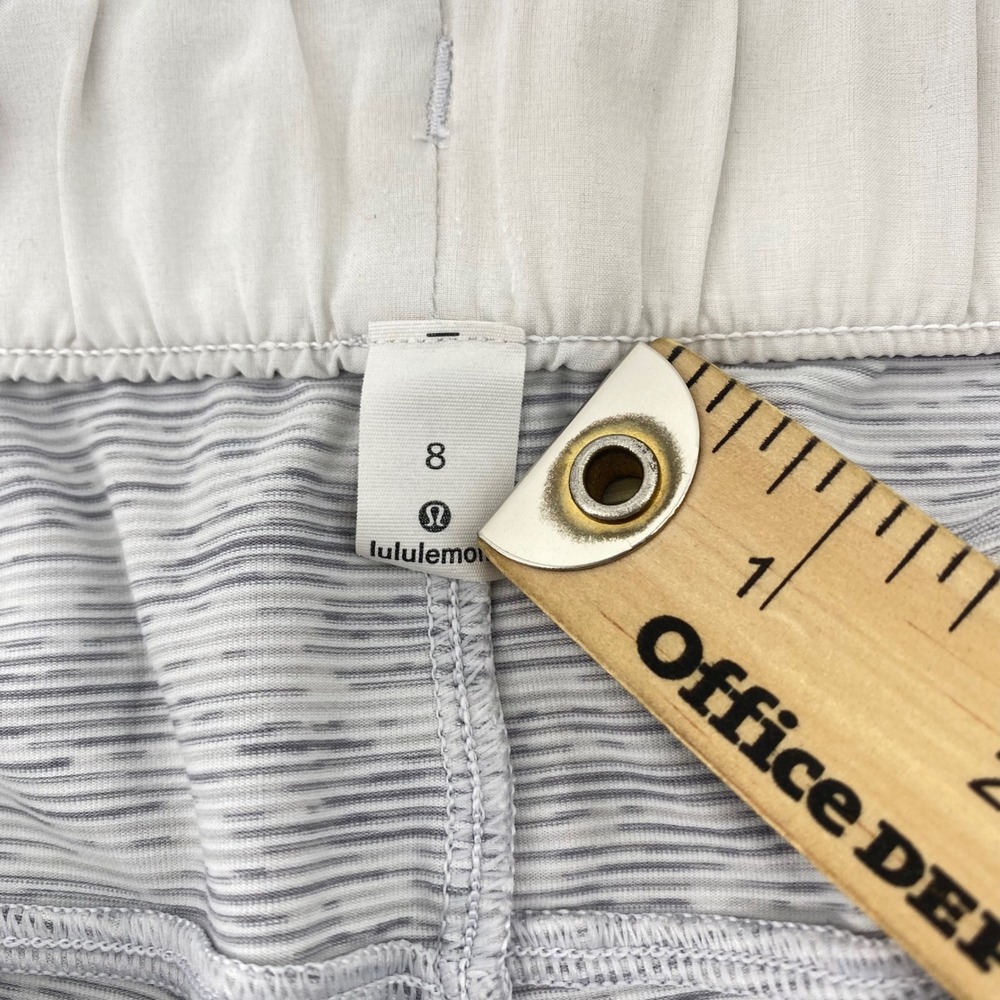 Lululemon On the Fly 7/8 Pant Women 8 Grey Space Dye Luxtreme Joggers LW5BVFS - Picture 11 of 11